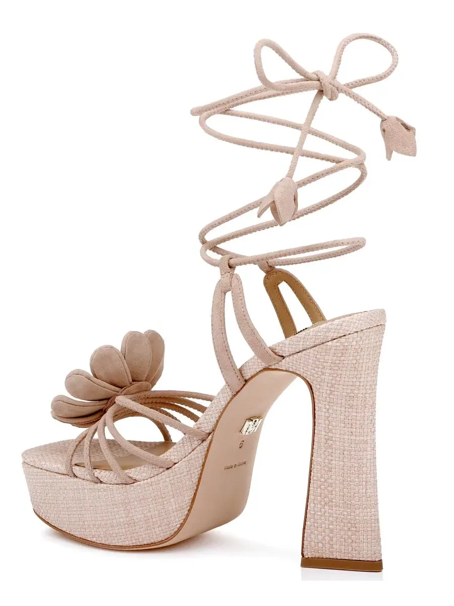 Женские сандалии на платформе Wanette Badgley Mischka — изображение 5 из 5, нюд