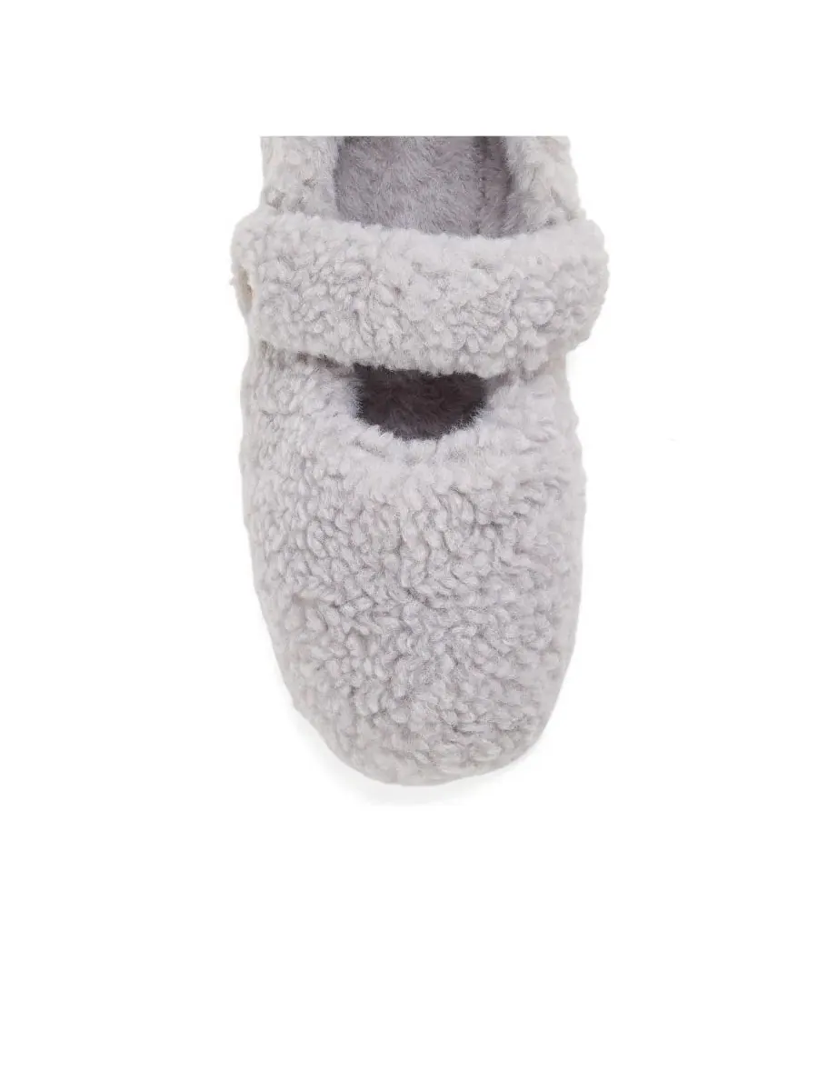 Женские тапочки Maryanne Luxe Teddy Maryjane Dearfoams — изображение 8 из 8, серый
