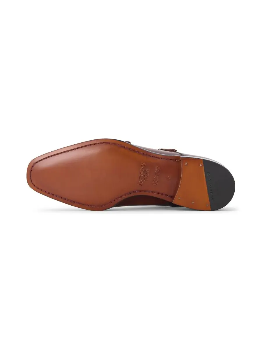 Мужские оксфорды Bexley Double Monk Slip On Anthony Veer — изображение 5 из 5, бежевый