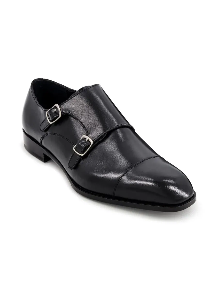 Мужские оксфорды Bexley Double Monk Slip On Anthony Veer — изображение 1 из 5, черный