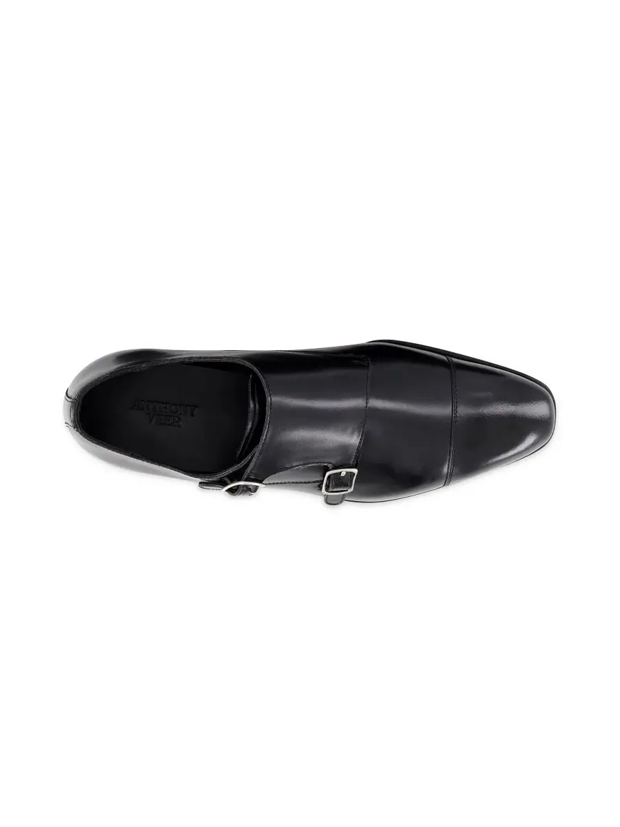 Мужские оксфорды Bexley Double Monk Slip On Anthony Veer — изображение 2 из 5, черный