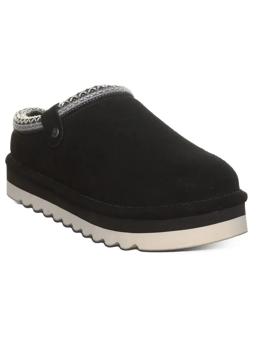 Женские сабо-мюли Calista Braided Trim Platform с плетеной отделкой BEARPAW — изображение 1 из 8, черный