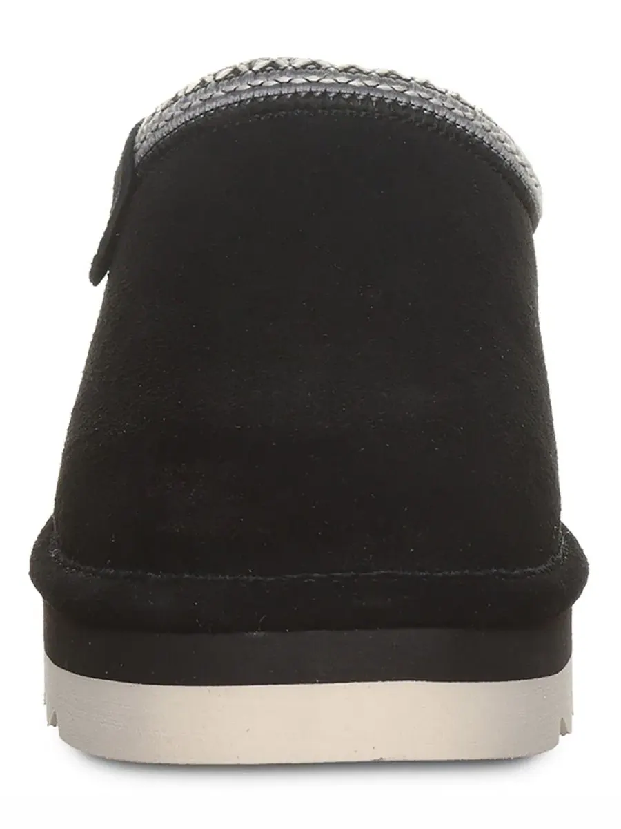 Женские сабо-мюли Calista Braided Trim Platform с плетеной отделкой BEARPAW — изображение 6 из 8, черный