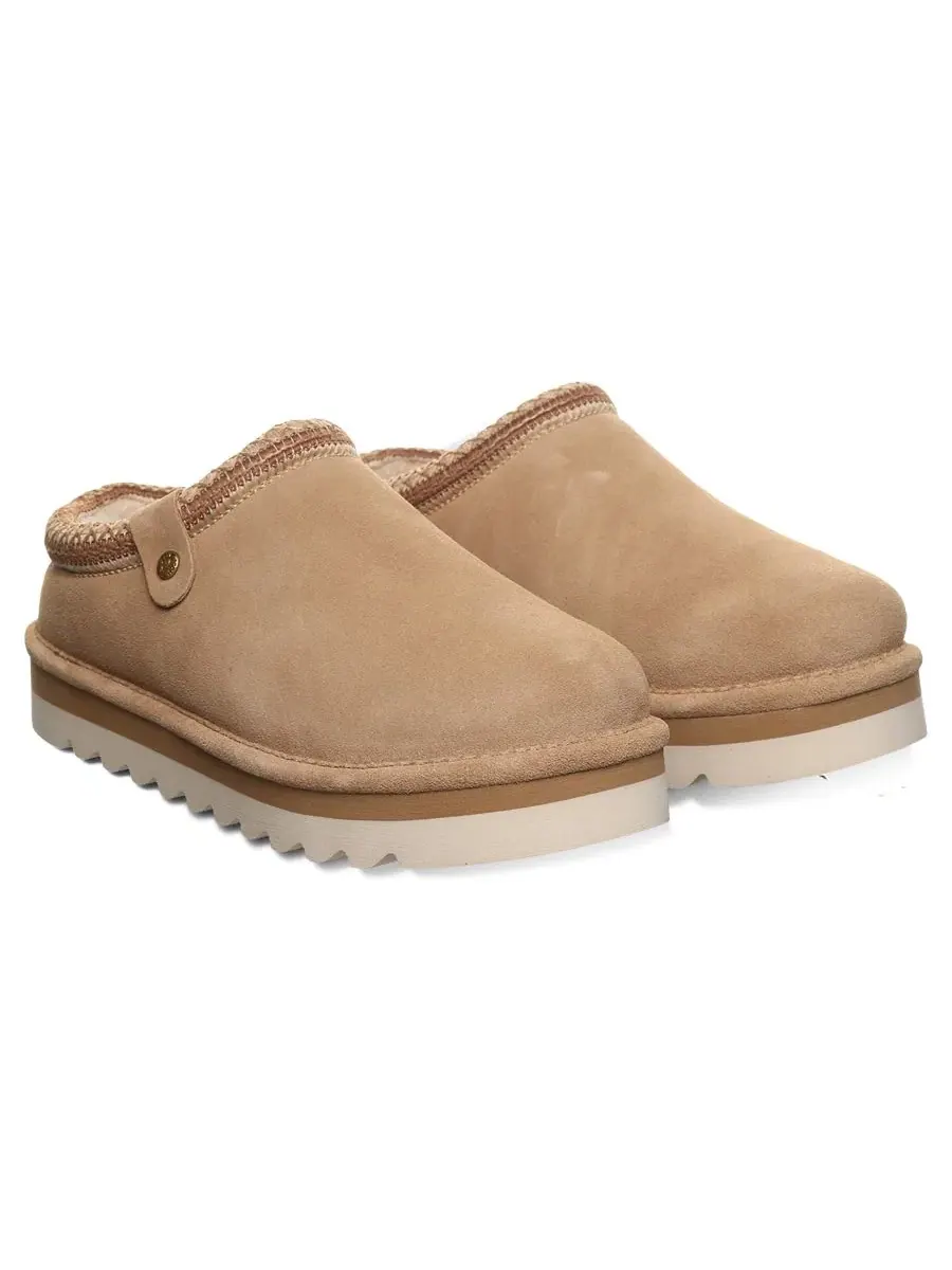 Женские сабо Calista Braided Trim Platform с отделкой плетением BEARPAW — изображение 8 из 8, коричневый