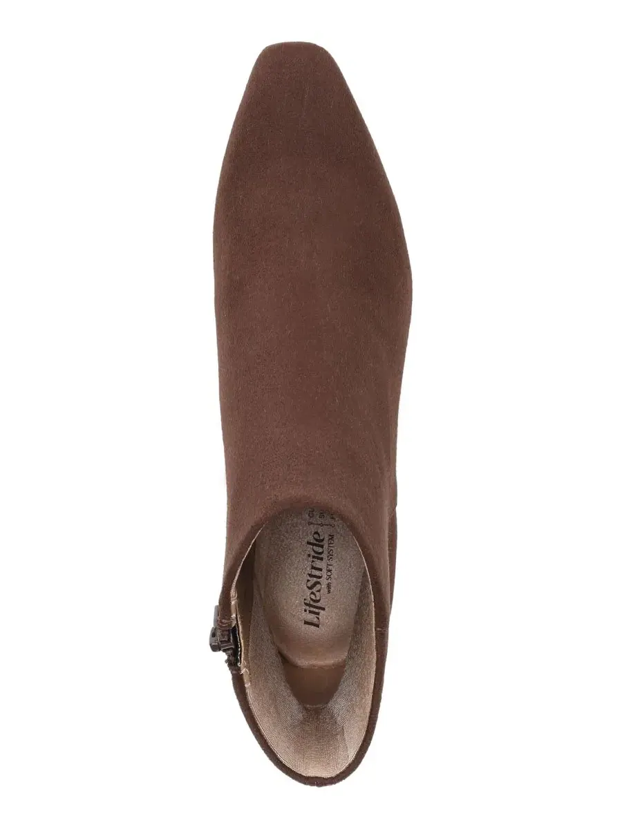 Женские ботинки Fresno Zip Snip Toe Short LifeStride — изображение 4 из 5, коричневый