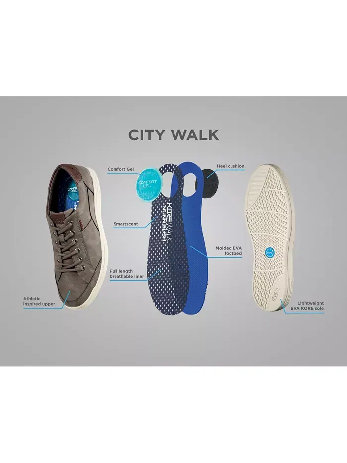 Мужские кроссовки KORE City Walk низкие Nunn Bush — изображение 7 из 7, темно-серый