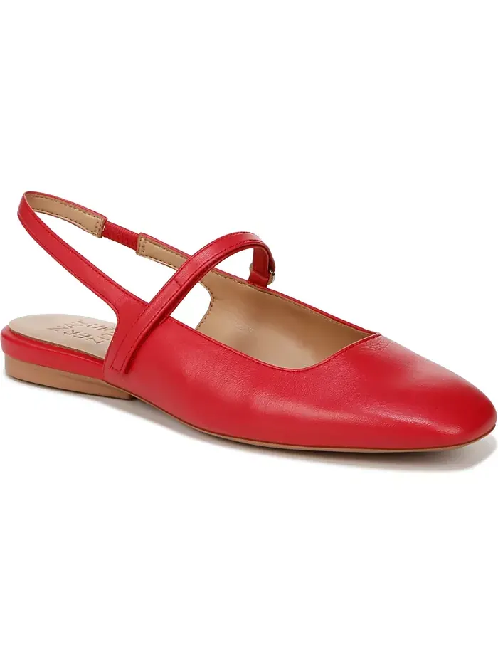 Женские балетки Connie Slingback Mary Jane Naturalizer — изображение 1 из 6, красный