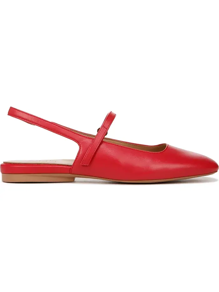 Женские балетки Connie Slingback Mary Jane Naturalizer — изображение 2 из 6, красный