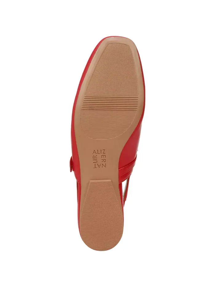 Женские балетки Connie Slingback Mary Jane Naturalizer — изображение 5 из 6, красный