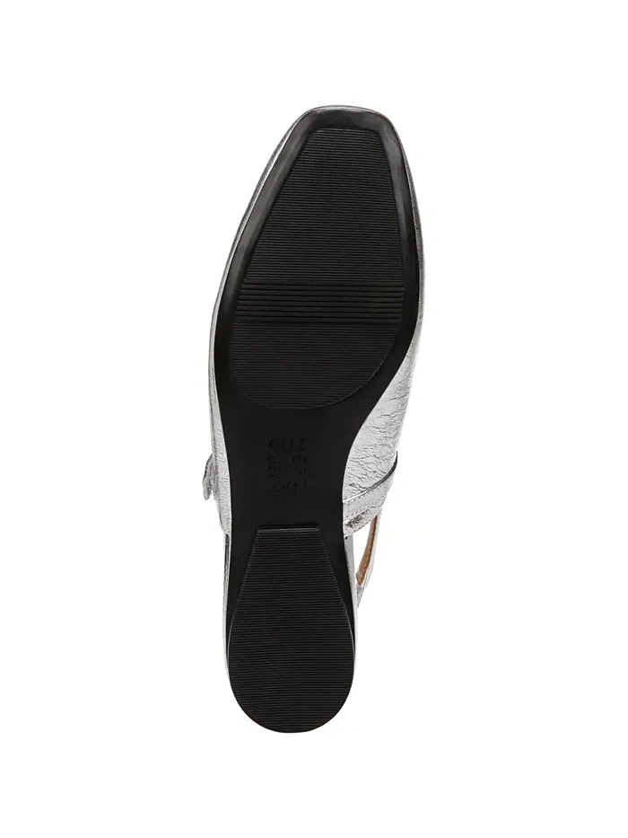 Женские балетки Connie Slingback Mary Jane Naturalizer — изображение 5 из 6, серебристый