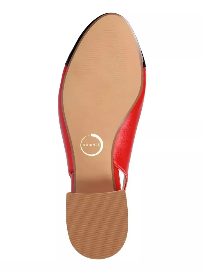 Женские туфли-лодочки Sammie Block Heel Slingback Journee Collection — изображение 5 из 7, красный