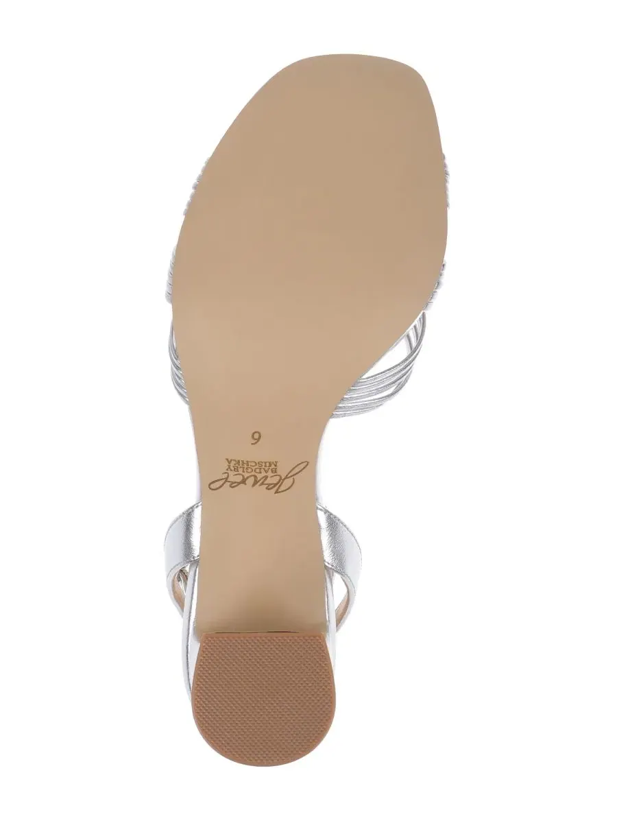 Туфли-сандалии на каблуке с квадратным носком Zaylee Square Toe Dress Sandals Jewel Badgley Mischka — изображение 5 из 5