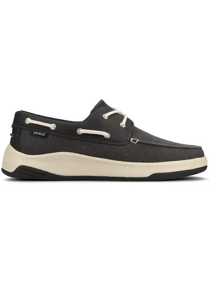 Мужские лодочные туфли Catamaran Low Top Flexible Sneaker Vance Co. — изображение 2 из 5, черный