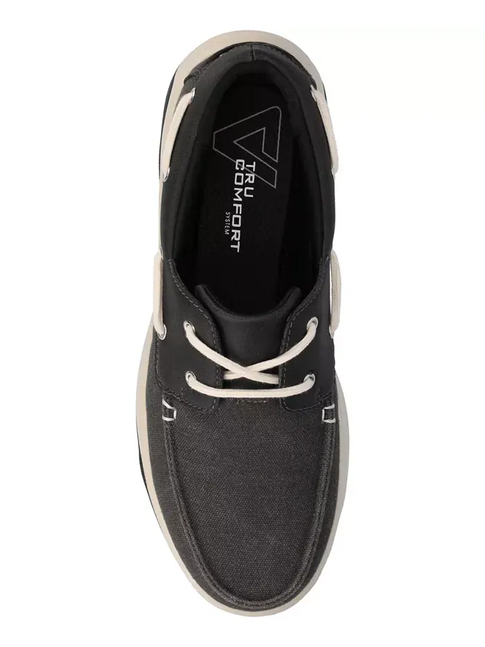 Мужские лодочные туфли Catamaran Low Top Flexible Sneaker Vance Co. — изображение 4 из 5, черный