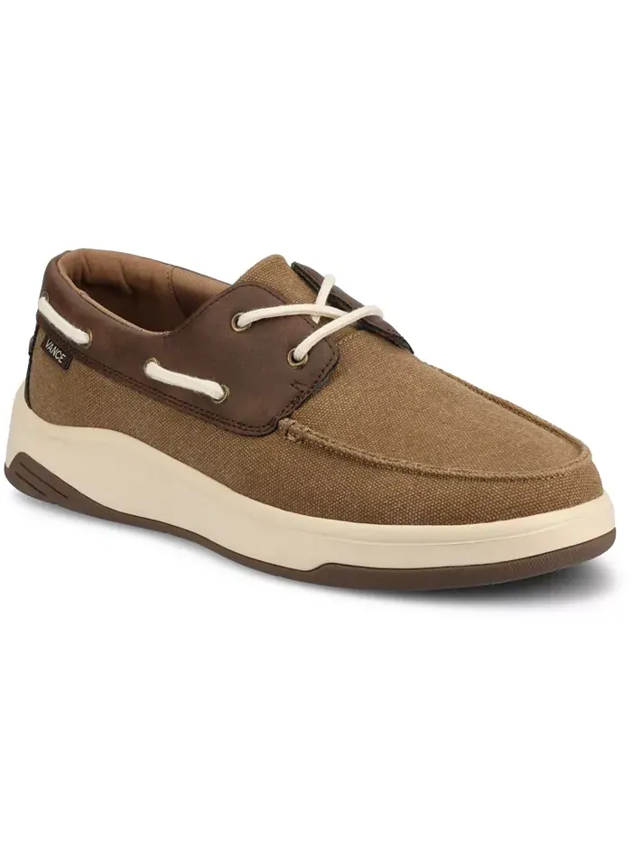 Мужские лодочные туфли Catamaran Low Top Flexible Sneaker Vance Co. — изображение 1 из 5, коричневый