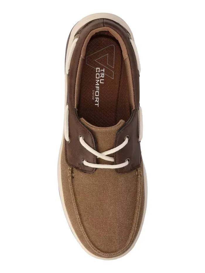 Мужские лодочные туфли Catamaran Low Top Flexible Sneaker Vance Co. — изображение 4 из 5, коричневый