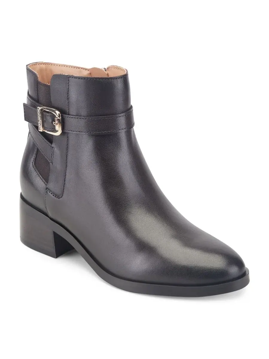 Ботильоны Teegan Leather Side Gore Block Heel Rockport — изображение 1 из 5, коричневый