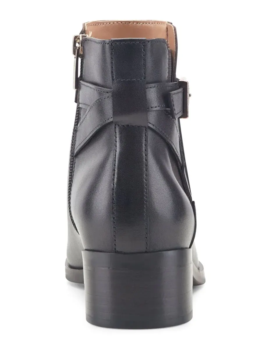 Ботильоны Teegan Leather Side Gore Block Heel Rockport — изображение 3 из 5, коричневый