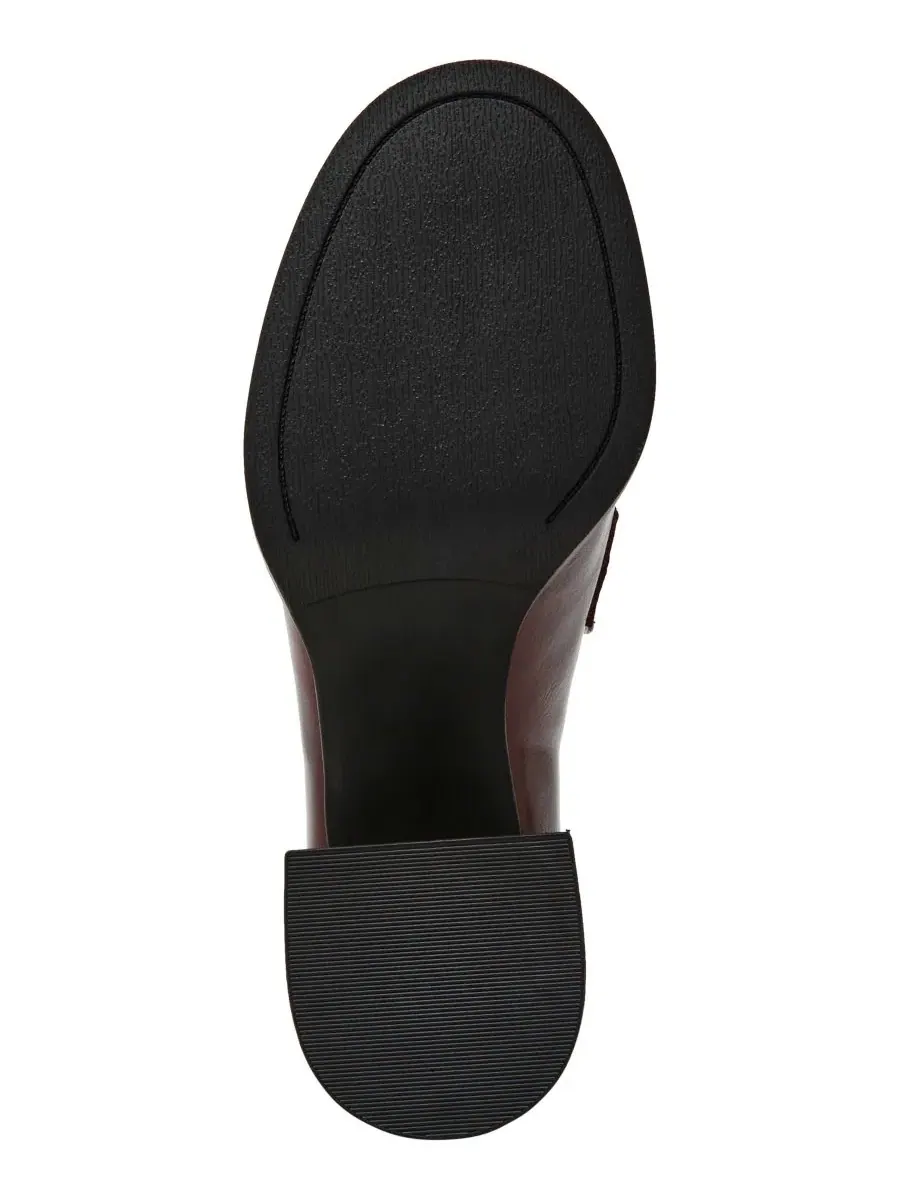Туфли-лоферы Bettie Block Heel Tassel на каблуке, кожаные Steve Madden — изображение 5 из 7, бордовый
