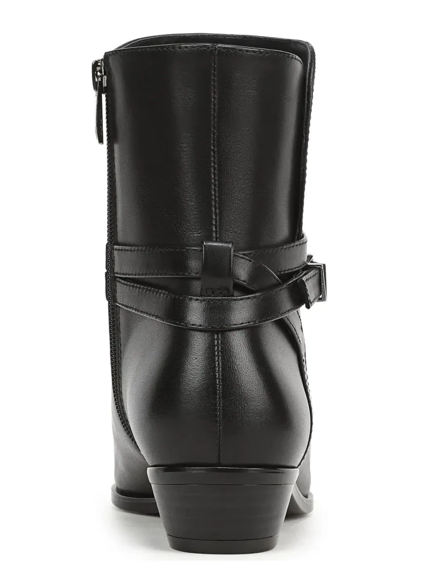 Ботинки на каблуке с ремешками, модель Zipper Short Naturalizer — изображение 3 из 5, черный