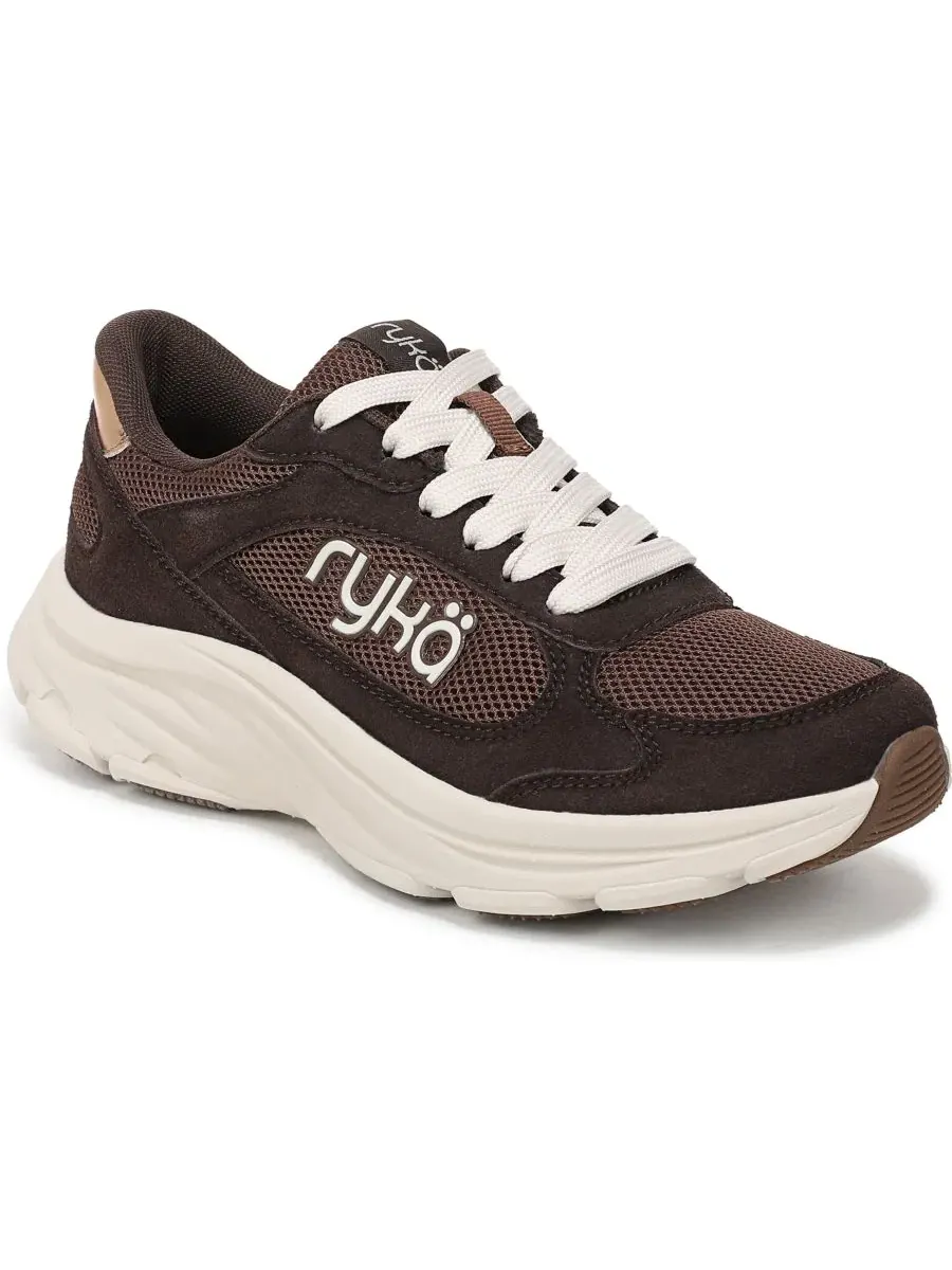 Кроссовки женские с шнуровкой Devine Max Classic Fudge Brown Mesh/Faux Suede Ryka — изображение 1 из 5, коричневый