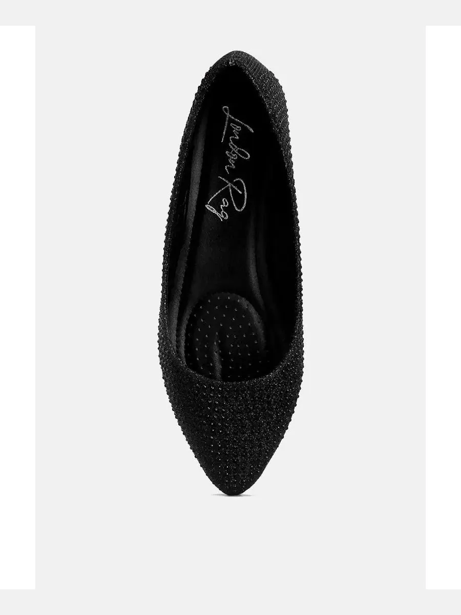 Балетки с декором Denki Studded Women's London Rag — изображение 6 из 7, черный