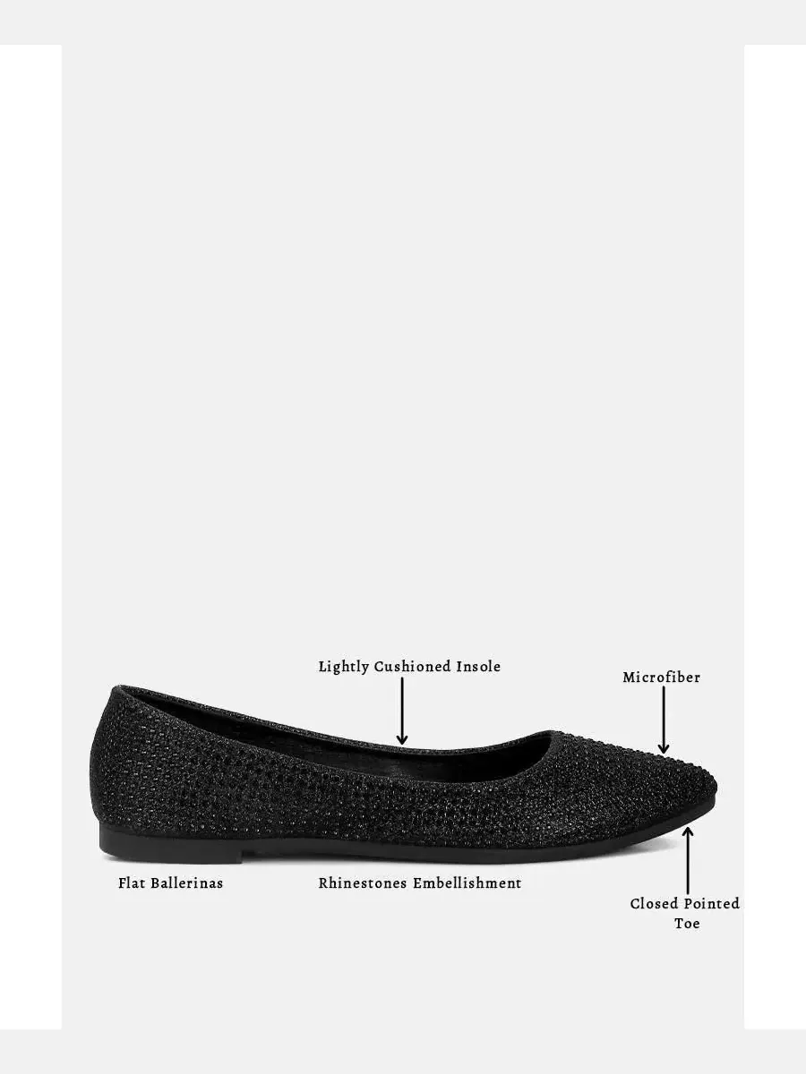 Балетки с декором Denki Studded Women's London Rag — изображение 7 из 7, черный