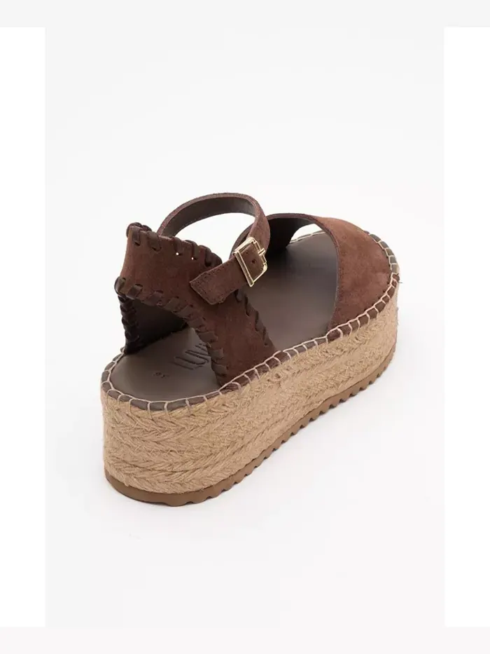 Сандалии Serez Leather Platform Espadrilles (женские) Forever & Always Shoes — изображение 3 из 4, коричневый