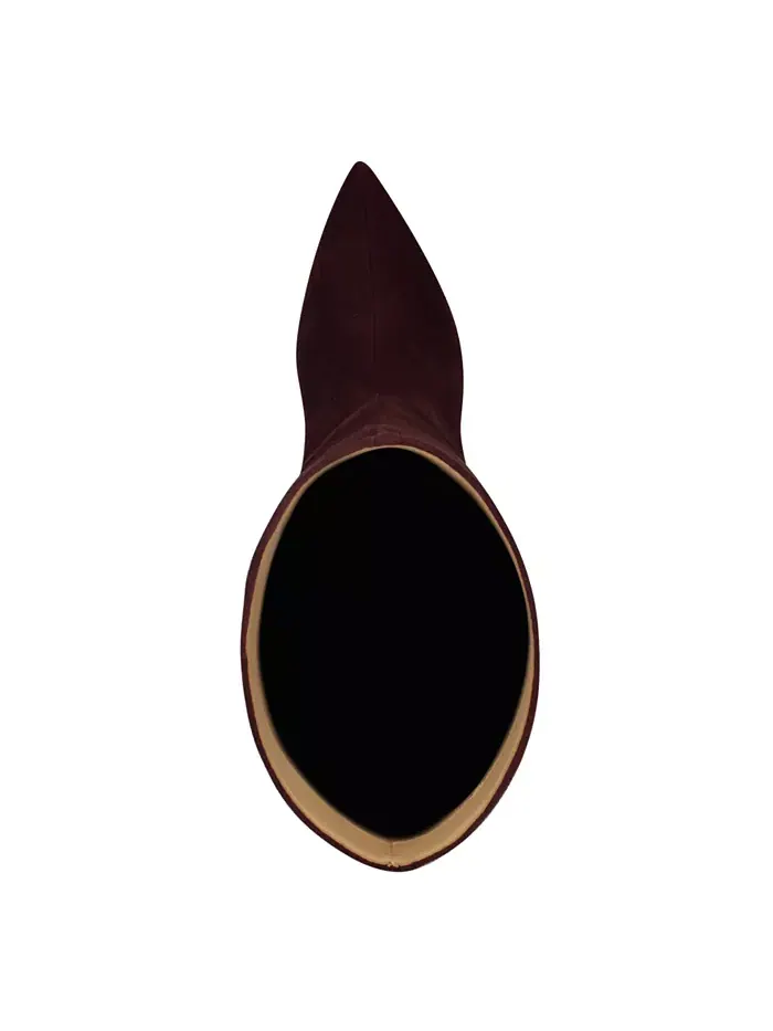 Женские высокие сапоги Lorthey на шпильке Nine West — изображение 4 из 5, бордовый