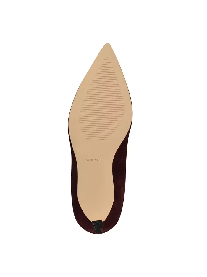 Женские высокие сапоги Lorthey на шпильке Nine West — изображение 5 из 5, бордовый