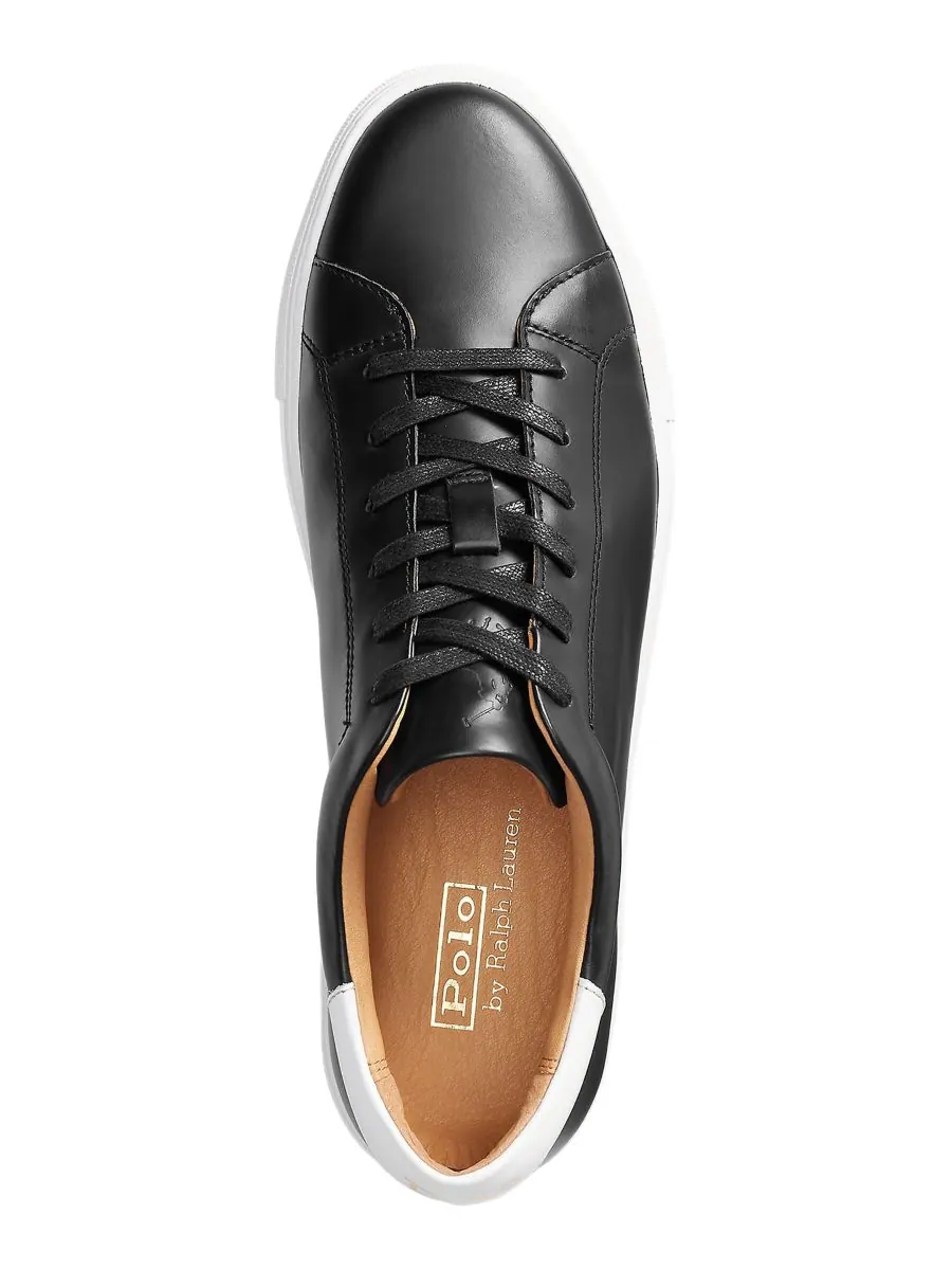 Мужские кожаные кроссовки Jermain II Polo Ralph Lauren — изображение 3 из 4, черный