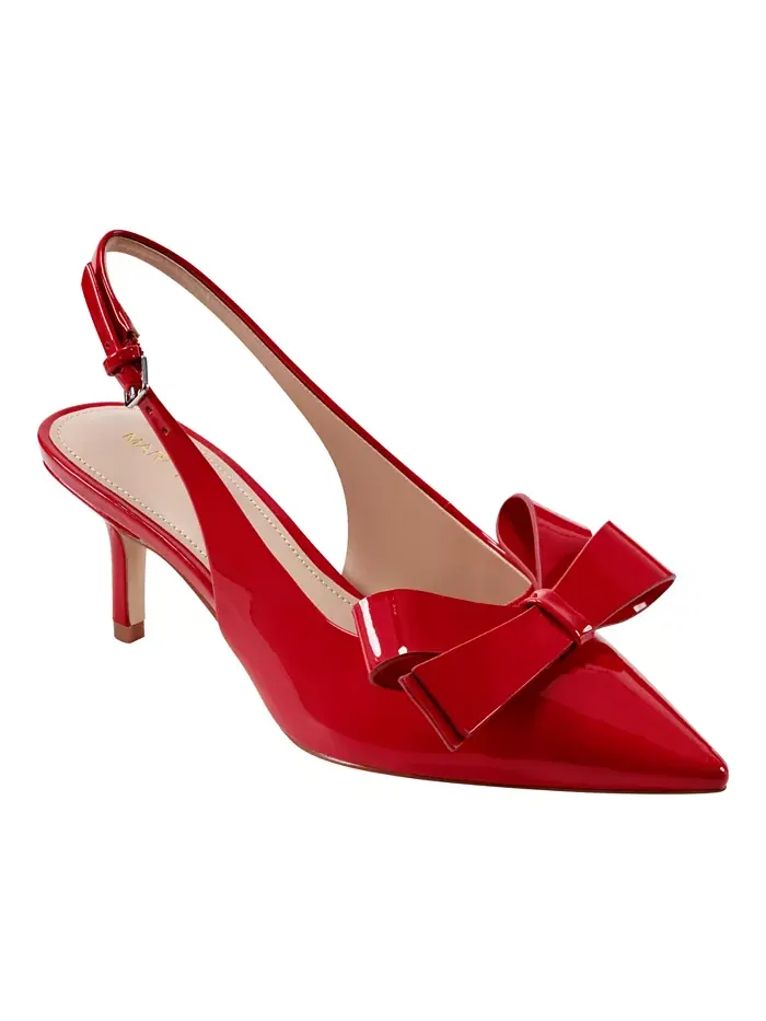 Женские туфли-лодочки Allon Bow Slingback Marc Fisher — изображение 1 из 1, красный