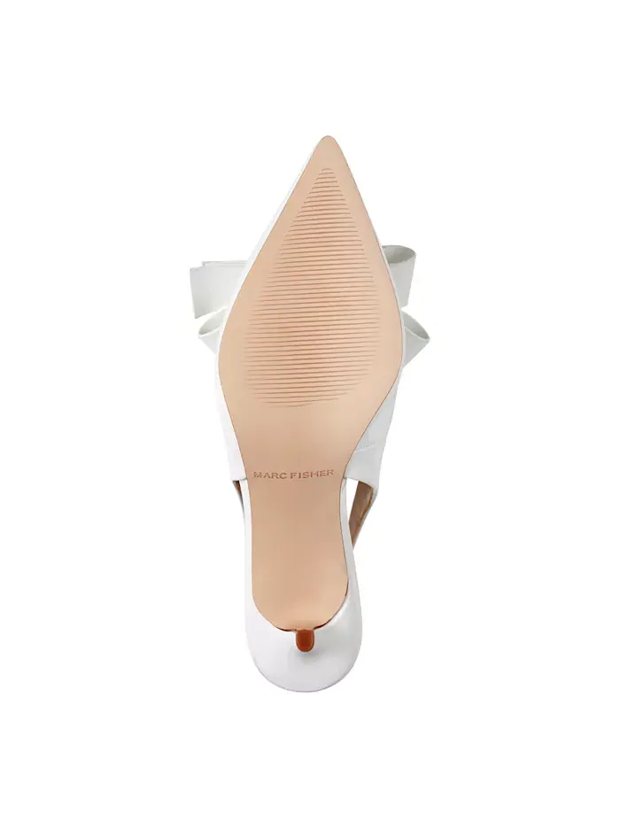 Женские туфли-лодочки Allon Bow Slingback Marc Fisher — изображение 5 из 5, белый