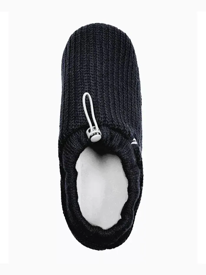 Мужские тапочки Noah Rib Knit с завязками на шнурке Heat Holders — изображение 3 из 3, черный