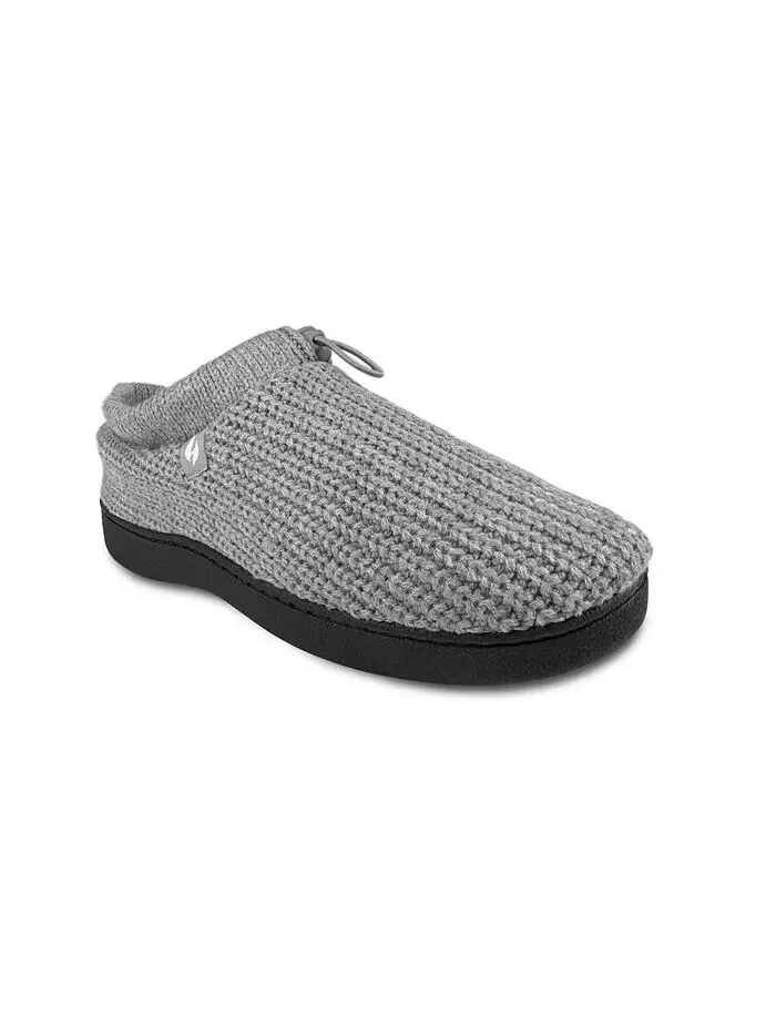 Мужские тапочки Noah Rib Knit с завязками на шнурке Heat Holders — изображение 1 из 5, серый