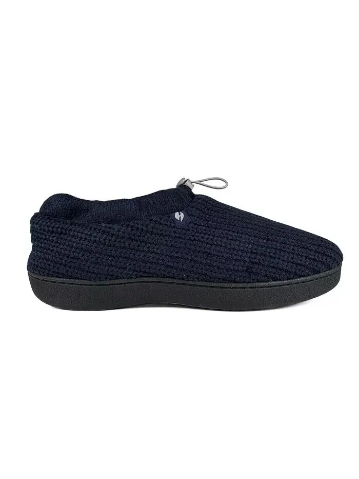Мужские тапочки Noah Rib Knit с завязками на шнурке Heat Holders — изображение 2 из 5, темно-синий