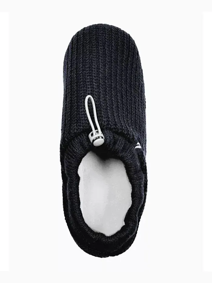 Мужские тапочки Noah Rib Knit с завязками на шнурке Heat Holders — изображение 5 из 5, темно-синий
