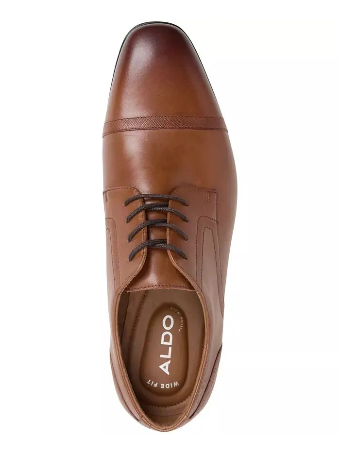 Мужские кожаные туфли-дерби Luigi на шнуровке ALDO — изображение 2 из 6, бежевый