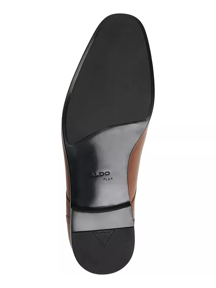 Мужские кожаные туфли-дерби Luigi на шнуровке ALDO — изображение 3 из 6, бежевый