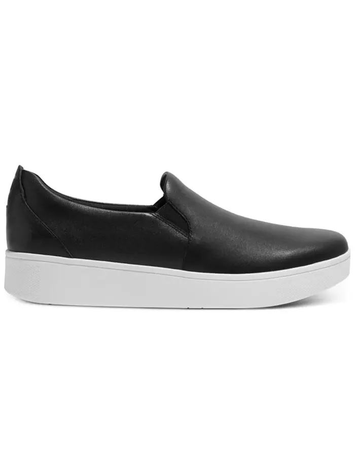 Женские скейтерские кеды Rally Slip-On на платформе FitFlop — изображение 2 из 24, черный