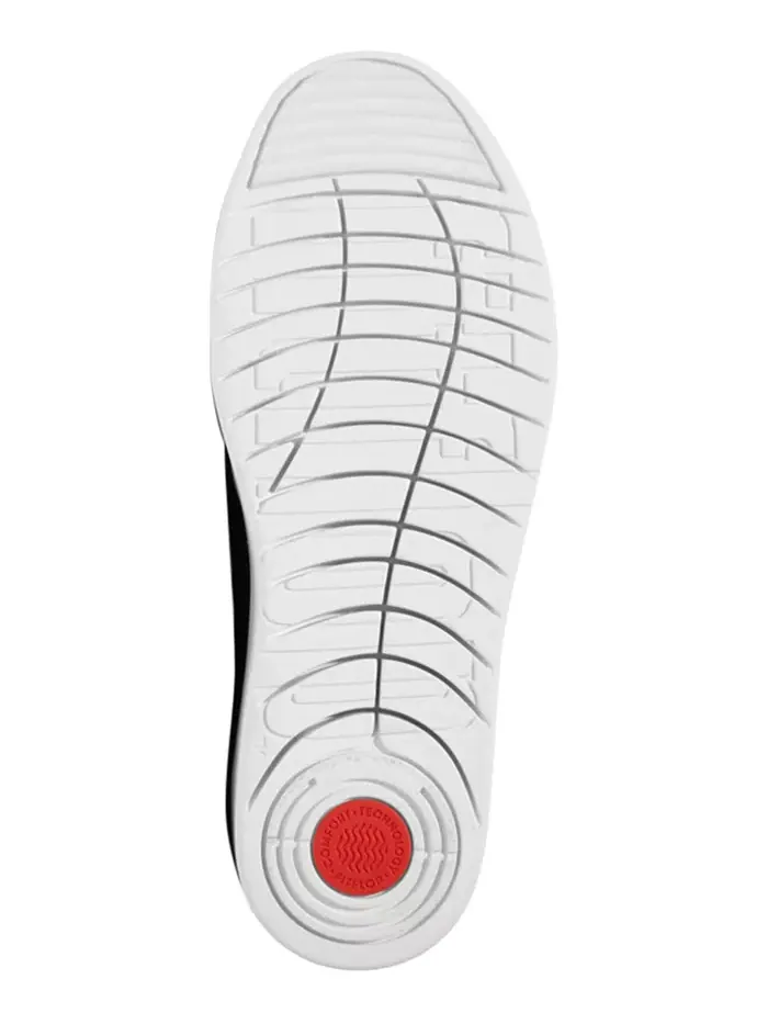 Женские скейтерские кеды Rally Slip-On на платформе FitFlop — изображение 5 из 24, черный