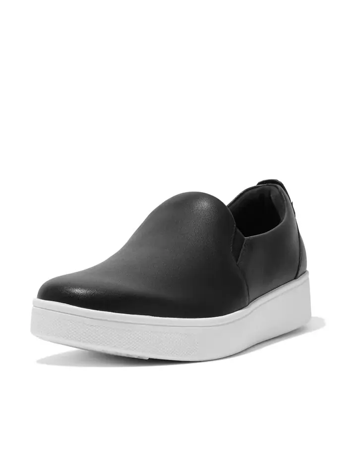 Женские скейтерские кеды Rally Slip-On на платформе FitFlop — изображение 6 из 24, черный