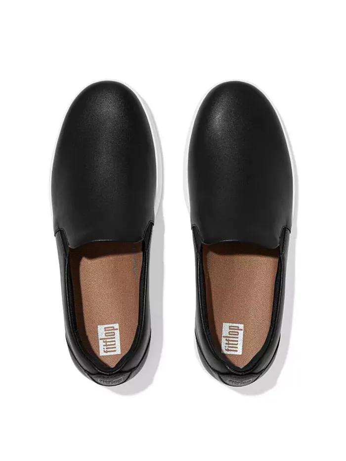 Женские скейтерские кеды Rally Slip-On на платформе FitFlop — изображение 8 из 24, черный
