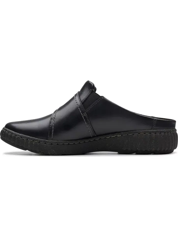 Клоги женские Clarks Caroline Bay Clogs, кожаные — изображение 3 из 7, черный