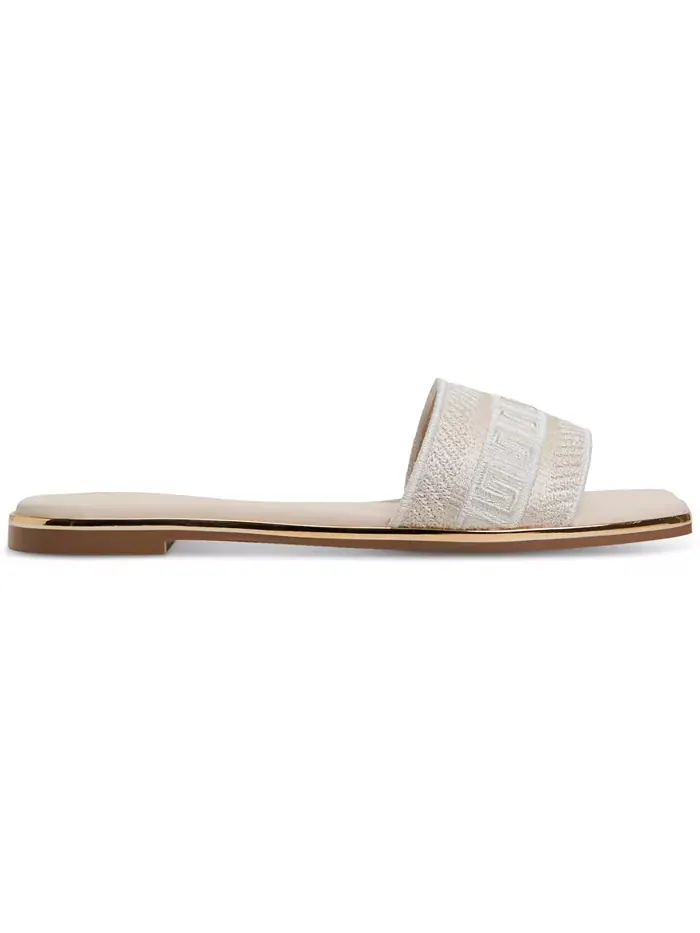 Женские плоские сандалии Oceania с вышивкой ALDO — изображение 2 из 5, бежевый