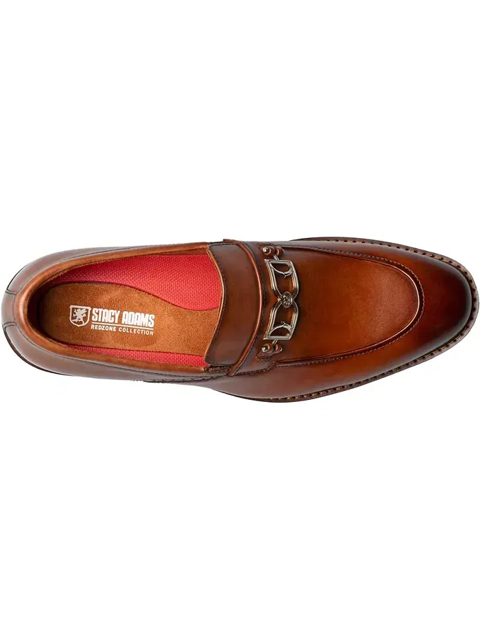 Мужские лоферы Boyd Moc Toe Slip-On Stacy Adams — изображение 7 из 9, коричневый