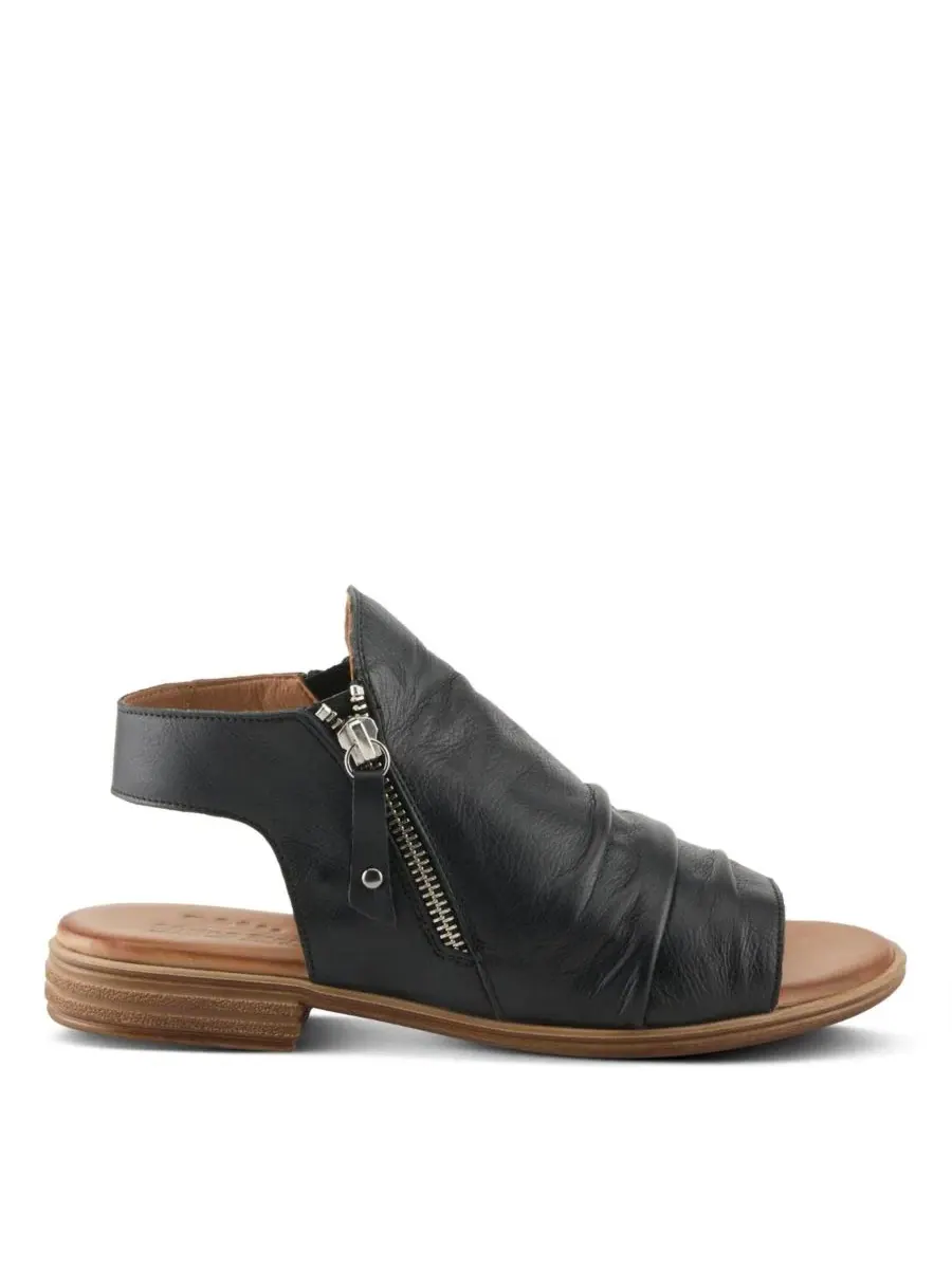 Босоножки женские с кожаным верхом Jalaya Spring Step — изображение 2 из 6, черный