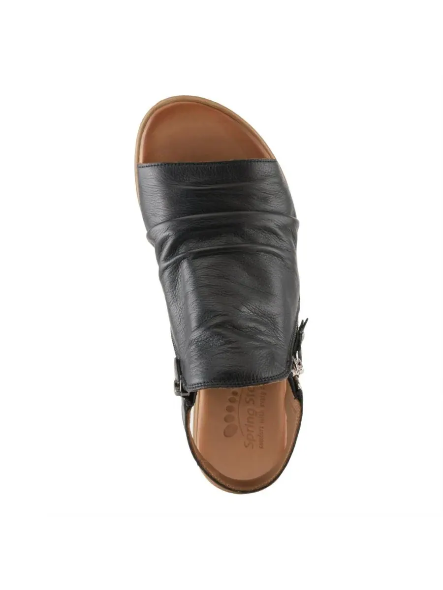 Босоножки женские с кожаным верхом Jalaya Spring Step — изображение 4 из 6, черный
