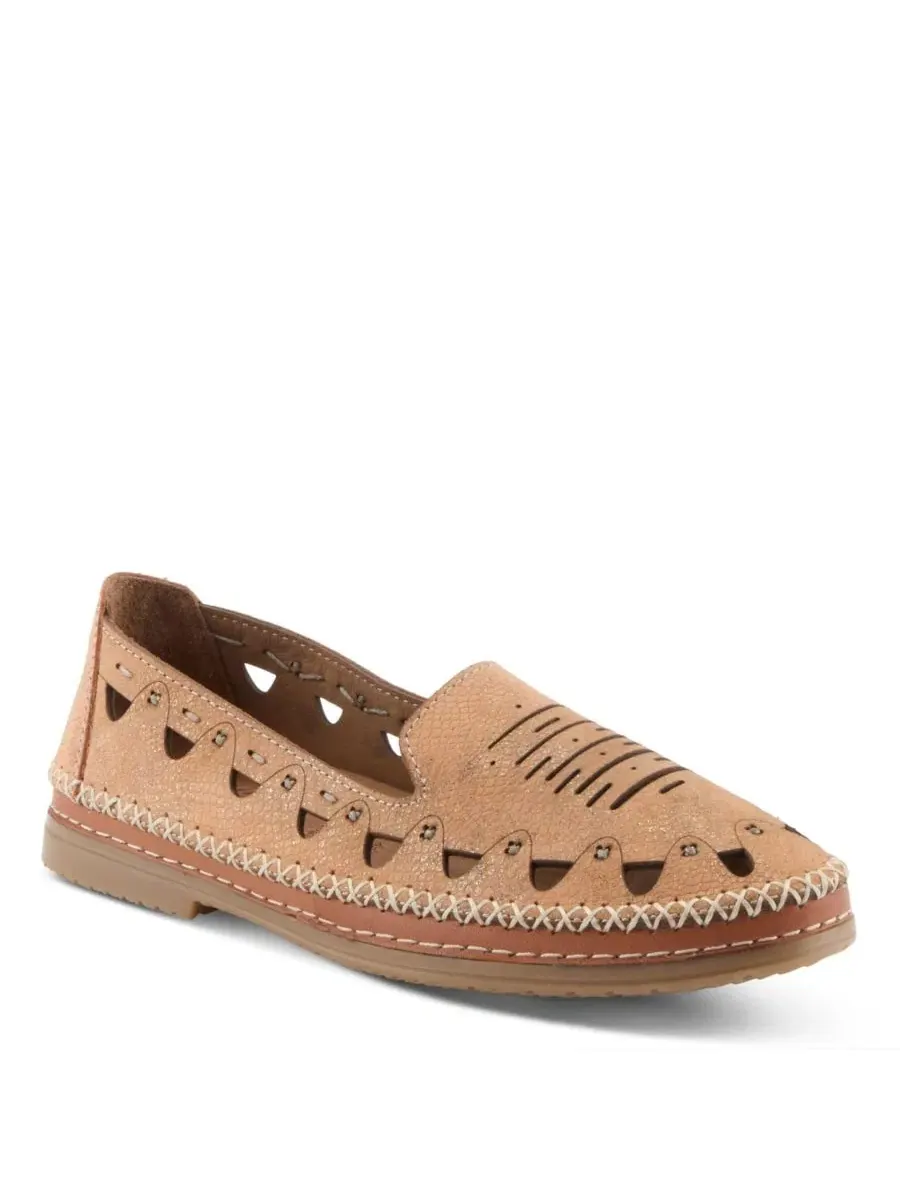 Женские туфли-слипоны Anoura из натуральной кожи с лазерной перфорацией Spring Step