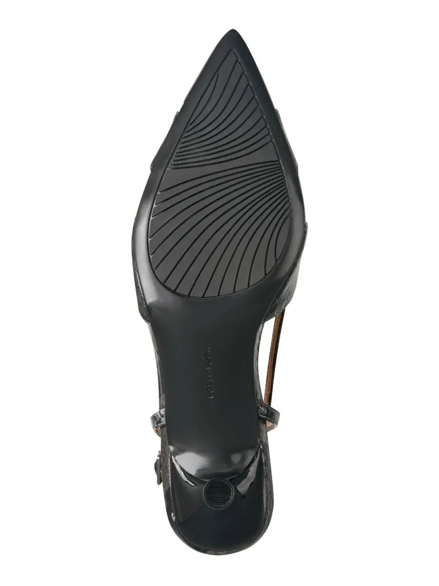 Туфли Kaisley eFlex Cutout Leather Slingback Kitten Heel Pumps Easy Spirit — изображение 5 из 5, серый